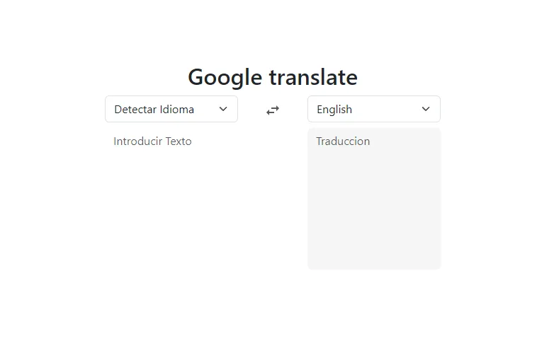 Google Traductor Clon